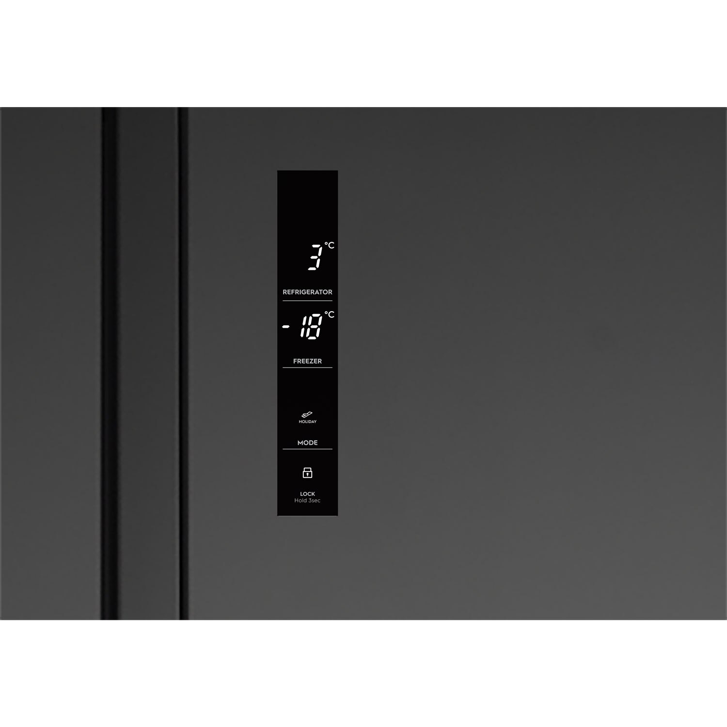 Electrolux Side-by-Side Refrigerator ESE6600B-B: 624L, Black