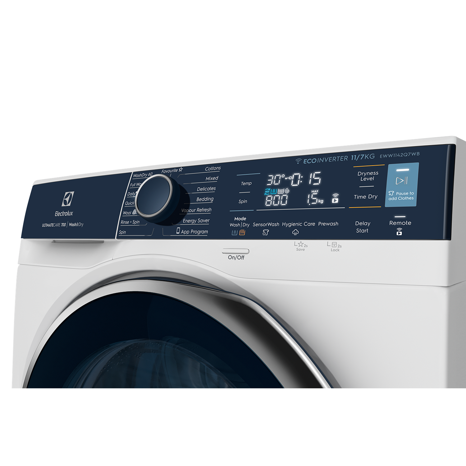 Mesin Cuci Pengering UltimateCare 700 11kg/7kg EWW1142Q7WB | Electrolux ...